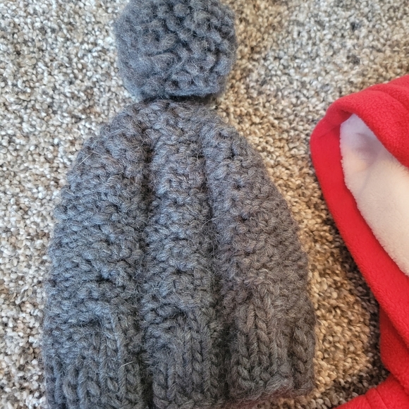 Carter's Baby red winter coat peacoat and hat size 3 months - Picture 7 of 8